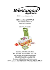 Notice Brentwood KA-5022G Trancheuse