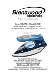 Notice Brentwood MPI-45 Fer à repasser