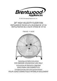 Notice Brentwood F-20CRC Ventilateur
