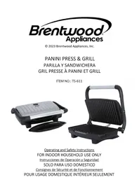 Notice Brentwood TS-611 Pince pour croque monsieur