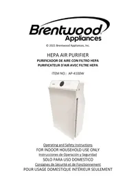 Notice Brentwood AP-4100W Purificateur d'air