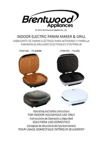 Notice Brentwood TS-605 Pince pour croque monsieur