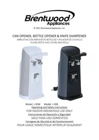 Notice Brentwood J-30W Ouvre-boîte
