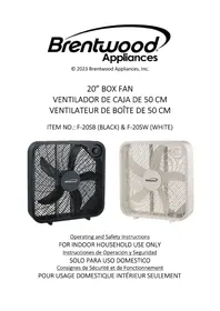 Notice Brentwood F-20SW Ventilateur