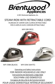 Notice Brentwood MPI-59W Fer à repasser