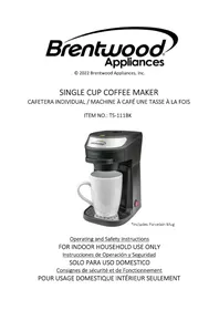 Notice Brentwood TS-111BK Machine à café
