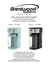 Notice Brentwood KT-2150BL Appareil à thé