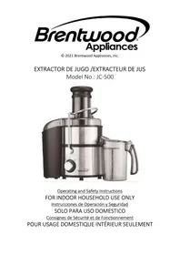 Notice Brentwood JC-500 Extracteur de jus