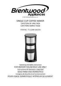 Notice Brentwood TS-113BK Machine à café