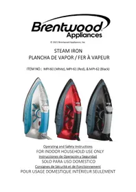 Notice Brentwood MPI-62 Fer à repasser