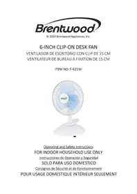 Notice Brentwood F-621W Ventilateur