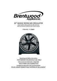 Notice Brentwood F-20BKR Ventilateur