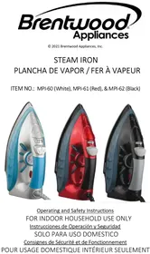 Notice Brentwood MPI-61 Fer à repasser