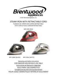 Notice Brentwood MPI-59BK Fer à repasser