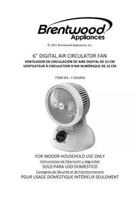 Notice Brentwood F-650RW Ventilateur
