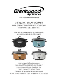 Notice Brentwood SC-136S Mijoteuse