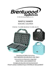 Notice Brentwood TS-239BL Gaufrier