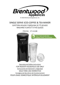 Notice Brentwood KT-2121BK Appareil à thé