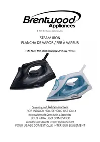 Notice Brentwood MPI-51BK Fer à repasser