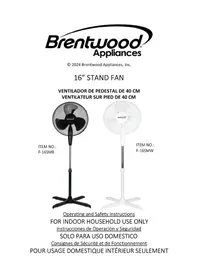 Notice Brentwood F-16SMW Ventilateur