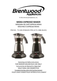 Notice Brentwood TS-118BK Machine à café