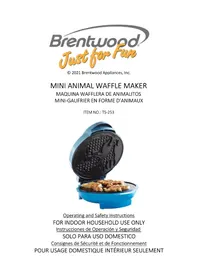 Notice Brentwood TS-253 Gaufrier