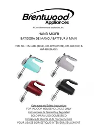 Notice Brentwood HM-48R Non catégorisé