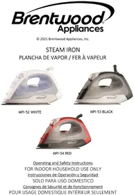 Notice Brentwood MPI-53 Fer à repasser