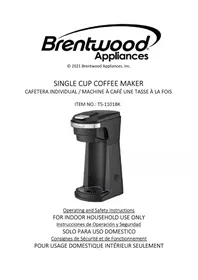 Notice Brentwood TS-1101BK Machine à café