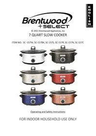 Notice Brentwood SC-157N Mijoteuse