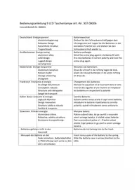 Notice Arcas ALU 9 LED Lampe de poche