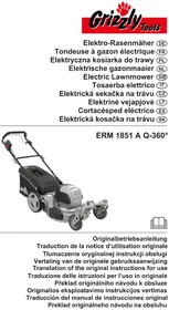 Notice Grizzly ERM 1851 A Q-360° Tondeuse à gazon