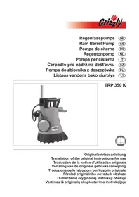 Notice Grizzly TRP 350 K Pompe à eau