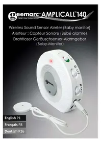 Notice GEEMARC AMPLICALL 140 Moniteurs pour bébé