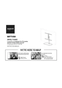 Notice SANUS MFTVB1 Meuble TV