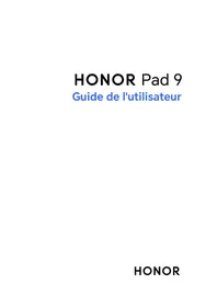 Notice HONOR PAD 9 Tablette