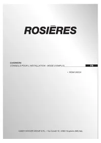 Notice ROSIERES RGM126D2X Cuisinière