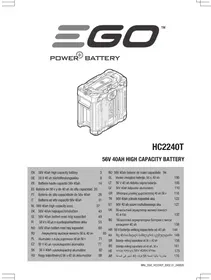 Notice EGO PGX1602E-H Chargeur de piles