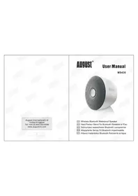 Notice August MS430 Haut-parleur