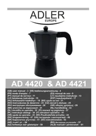 Notice ADLER AD 4420 Machine à café