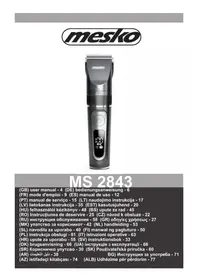 Notice Mesko MS 2843 Tondeuse