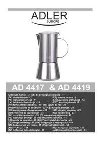 Notice ADLER AD 4417 Machine à café