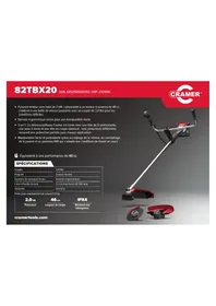 Notice Cramer 82TBX20 Coupe-herbe