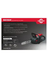 Notice Cramer 82CS24 Scie