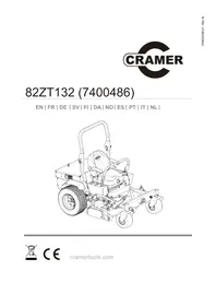 Notice Cramer 82ZT132 Tondeuse à gazon