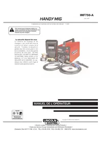 Notice LINCOLN ELECTRIC HANDY MIG Non catégorisé