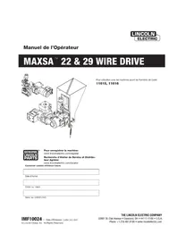 Notice LINCOLN ELECTRIC MAXSA 22 Poste à souder