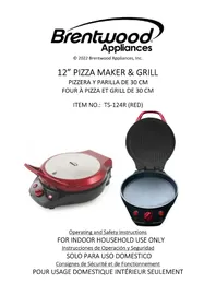 Notice Brentwood TS-124R Four à pizza