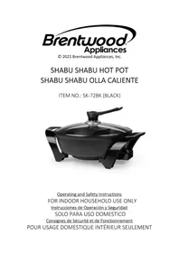 Notice Brentwood SK-72BK Casserole