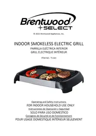 Notice Brentwood TS-641 Plaque de grill